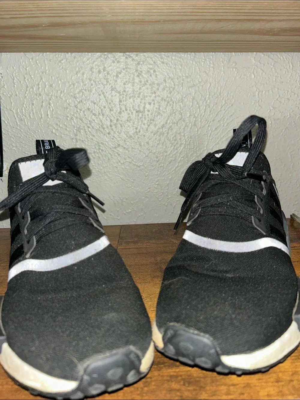 adidas Black & White Blue NMD R1 Casual Sneakers